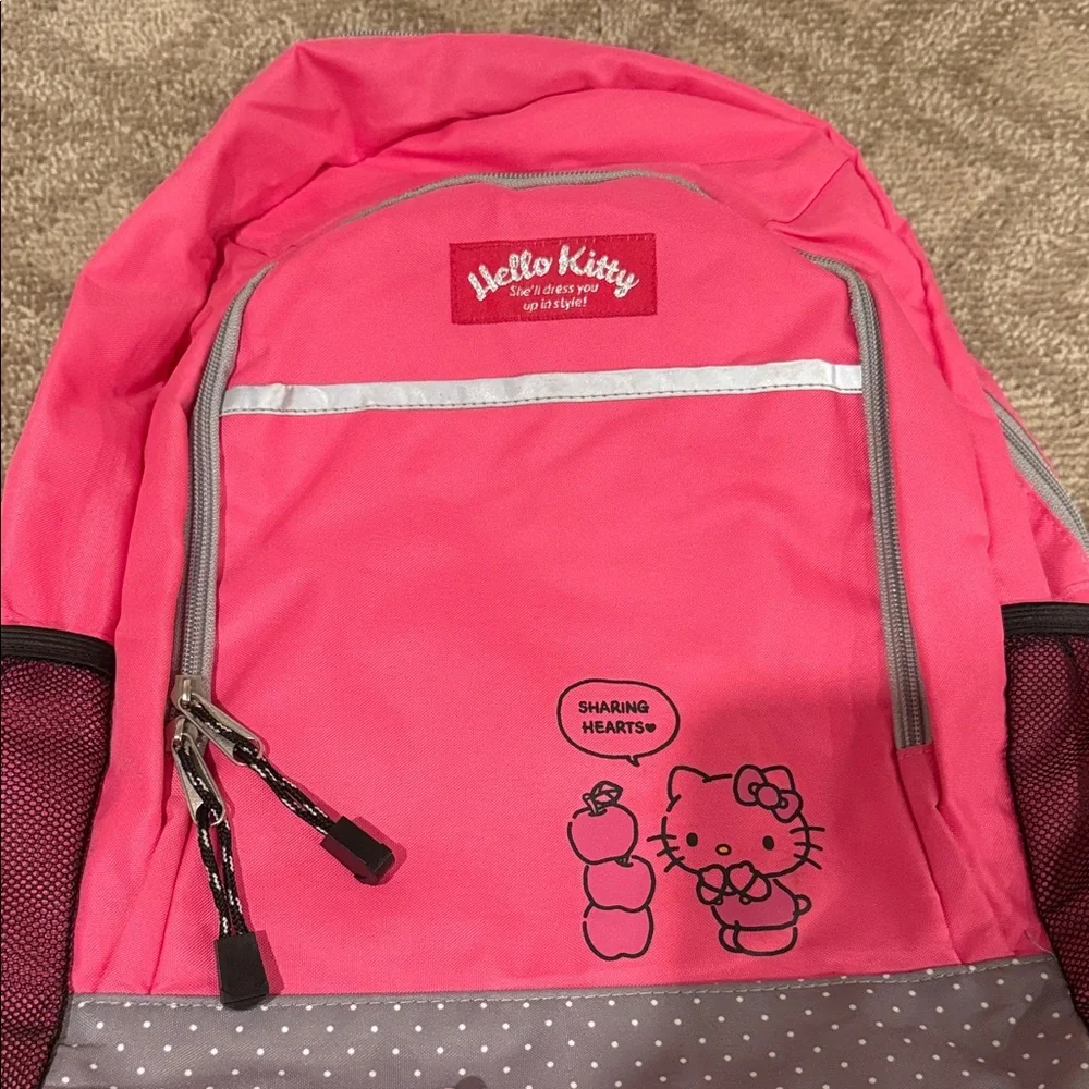 Hello Kitty‎ Sanrio Collectors Item Backpack Hot Pink with Grey Details